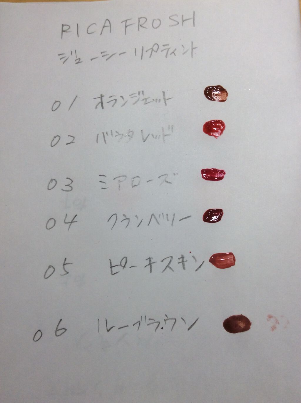 ジューシーリブティント/RICAFROSH/リップティントを使ったクチコミ(2枚目)