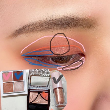 ジューシーピュアアイズ/キャンメイク/アイシャドウパレットを使ったクチコミ(4枚目)