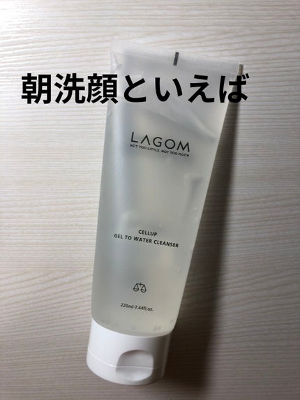 ラゴム ジェルトゥウォーター クレンザー(朝用洗顔)/LAGOM /その他洗顔料を使ったクチコミ(1枚目)