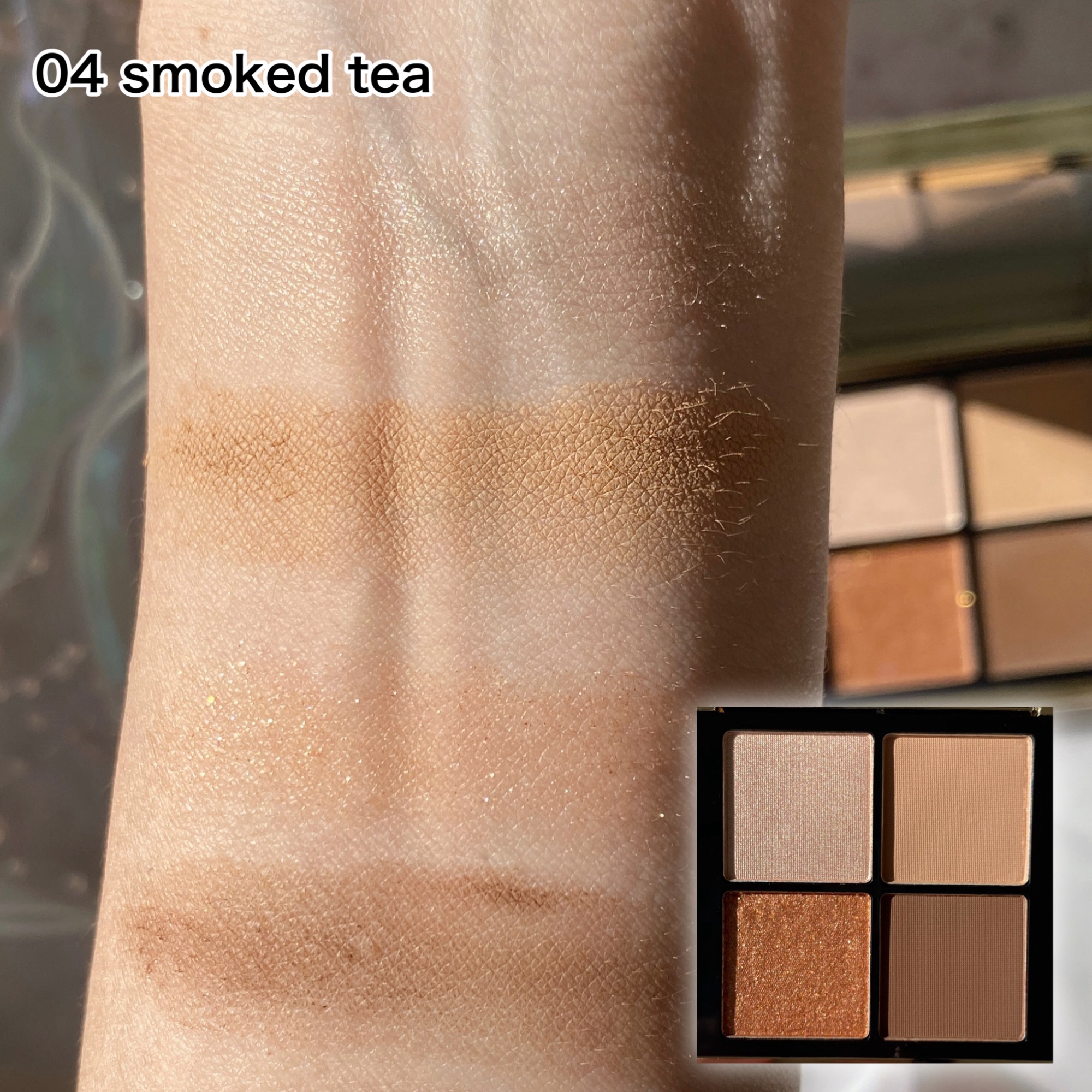 4色アイシャドウパレット/MOKA Japan cosmetics/アイシャドウパレットを使ったクチコミ（3枚目）