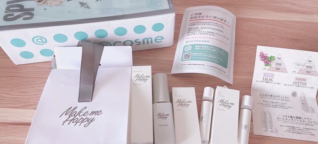 メイクミーハッピー ボディミスト COTTON/キャンメイク/香水を使ったクチコミ(1枚目)