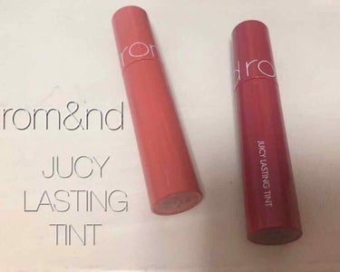 romandのjucy lasting tintのpink pumpkinとfigfigをQoo10で購入しました

塗った感じはティント特有の乾燥した感じがなくしっとりして保湿されています。
塗ってか