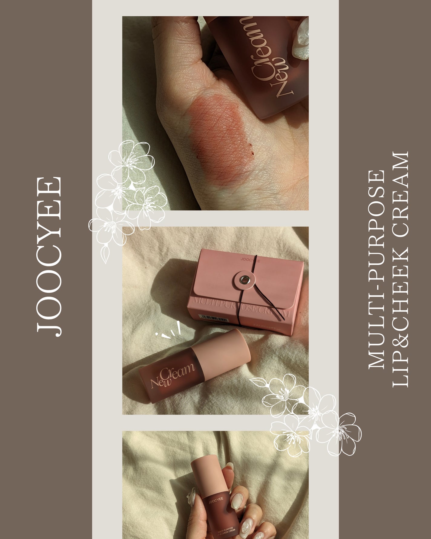MULTI-PURPOSE LIP&CHEEK CREAM/Joocyee/口紅を使ったクチコミ(1枚目)