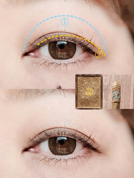 シャドーカスタマイズ/MAJOLICA MAJORCA/単色アイシャドウを使ったクチコミ(4枚目)