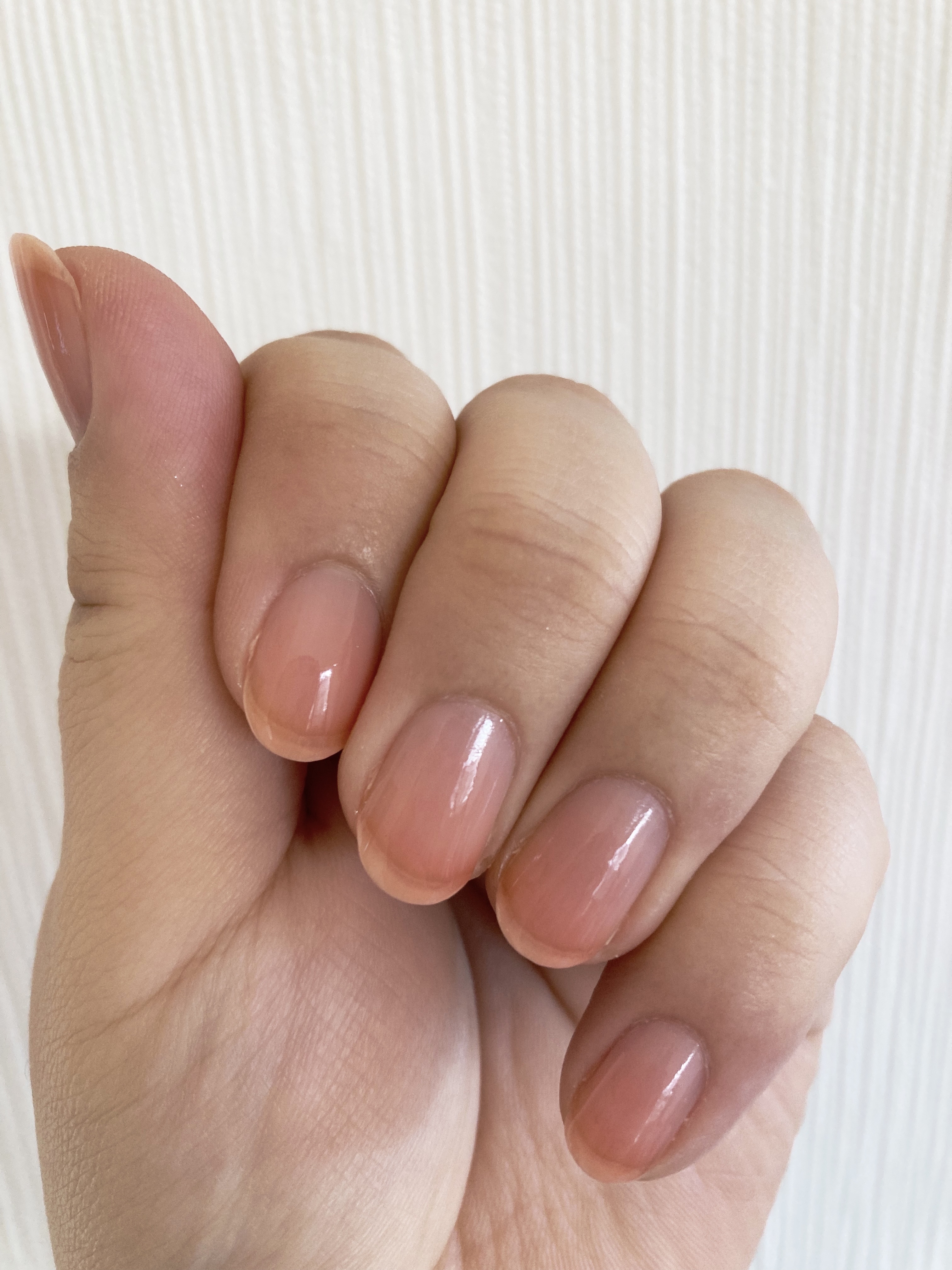 グロッシーコート コーラルコート【旧】/スキューズミー/オールインワンネイルを使ったクチコミ（3枚目）