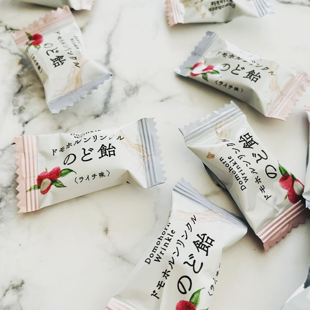 のど飴<ライチ味>/ドモホルンリンクル/食品を使ったクチコミ(2枚目)