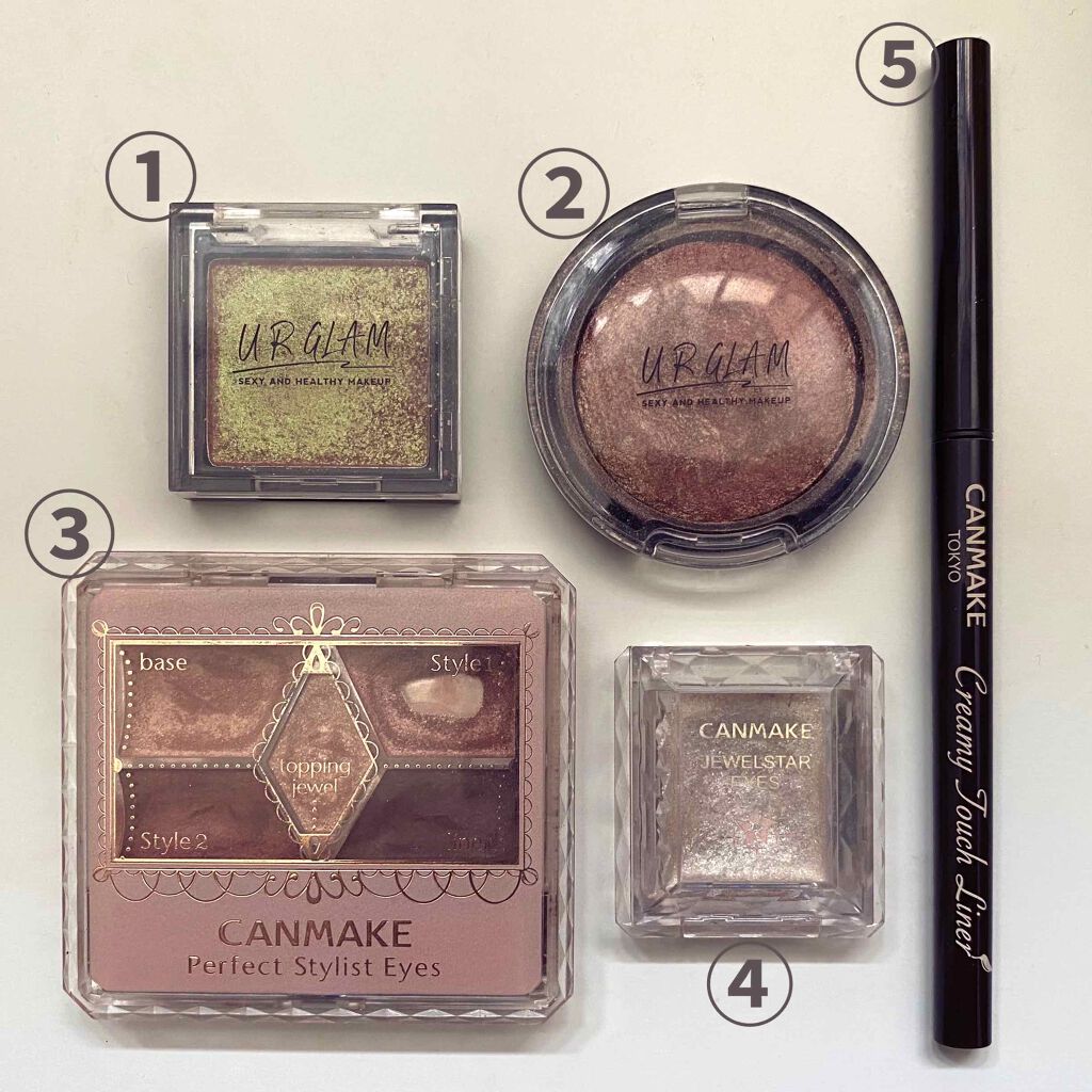 ジュエルスターアイズ/キャンメイク/ジェル・クリームアイシャドウを使ったクチコミ(2枚目)