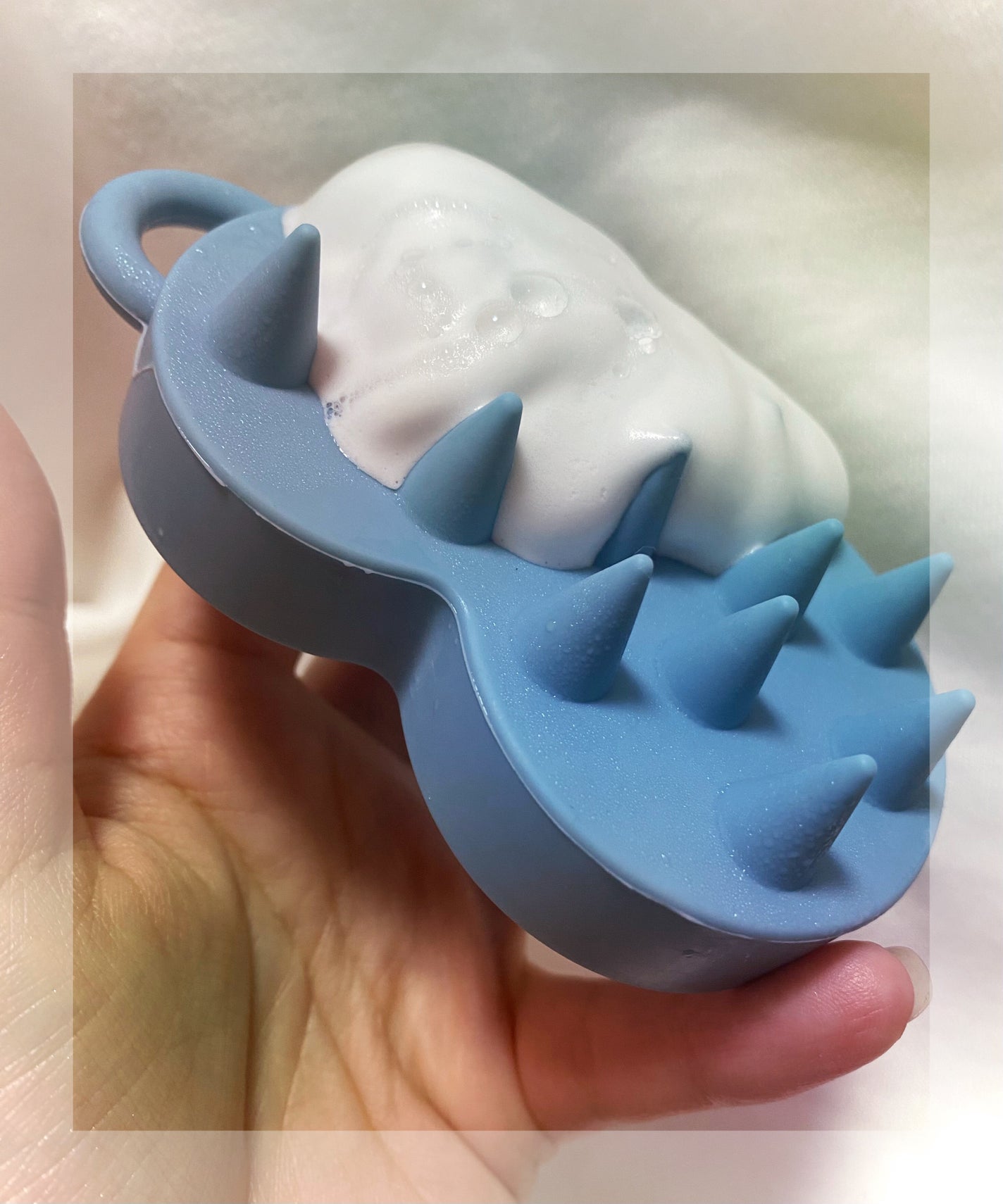 スパ やみつき 頭皮マッサージブラシ ソフト/エイトザタラソ/スカルプブラシを使ったクチコミ(1枚目)