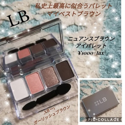 LB ニュアンスブラウンアイパレット/LB/アイシャドウパレットを使ったクチコミ(1枚目)