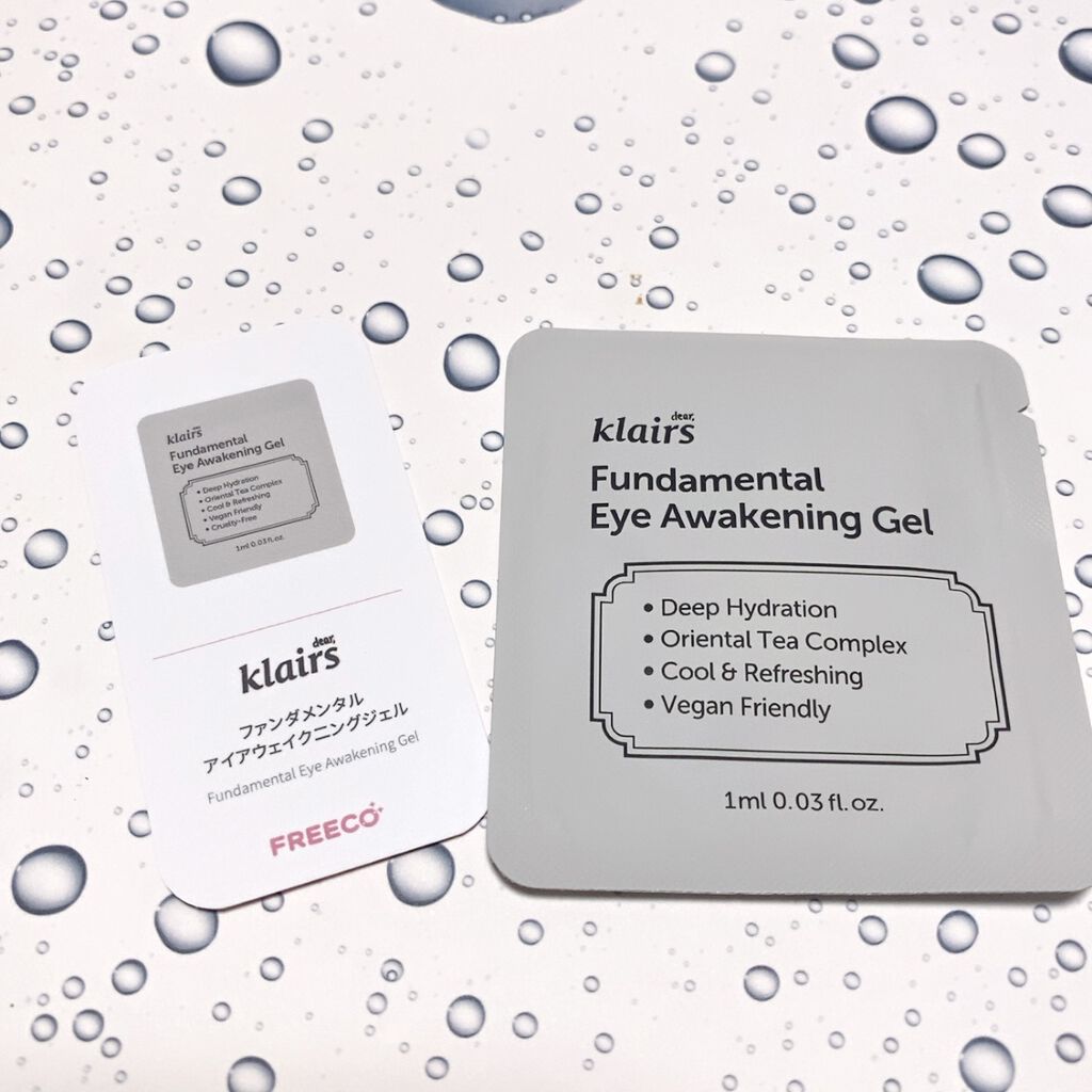 ファンダメンタルアイアウェイク二ングジェル(35ml)/Klairs/アイケア・アイクリームを使ったクチコミ（1枚目）