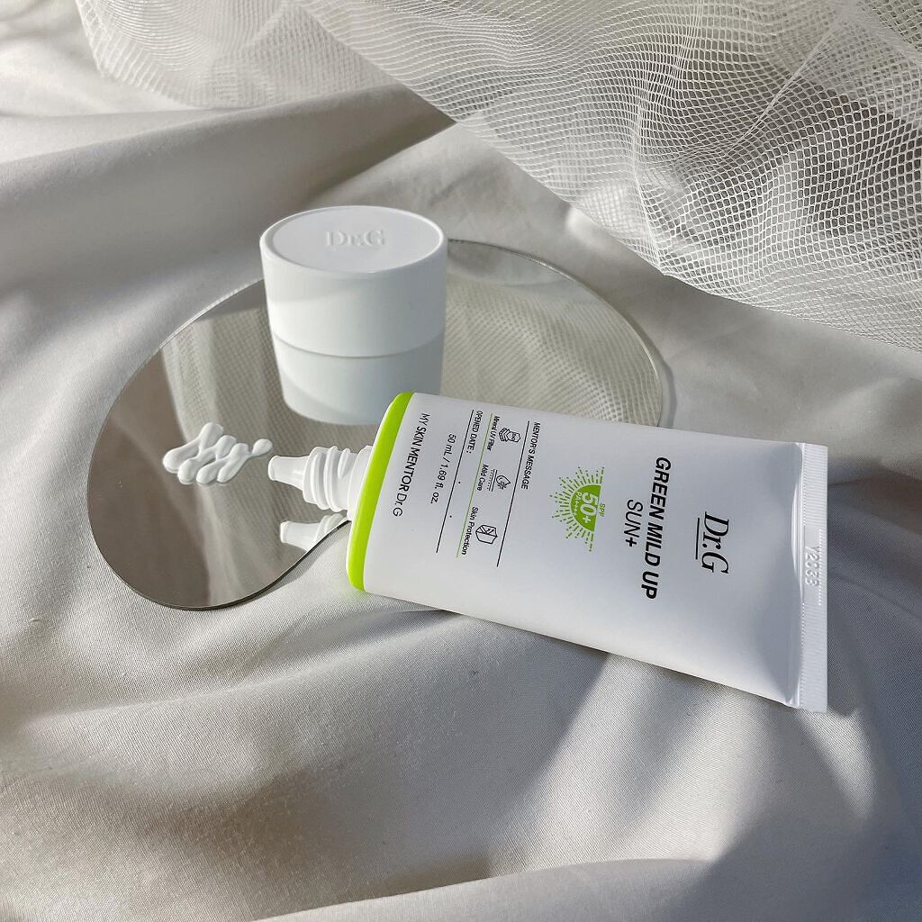 グリーンマイルドアップサンプラス/Dr.G/日焼け止めクリームを使ったクチコミ(2枚目)