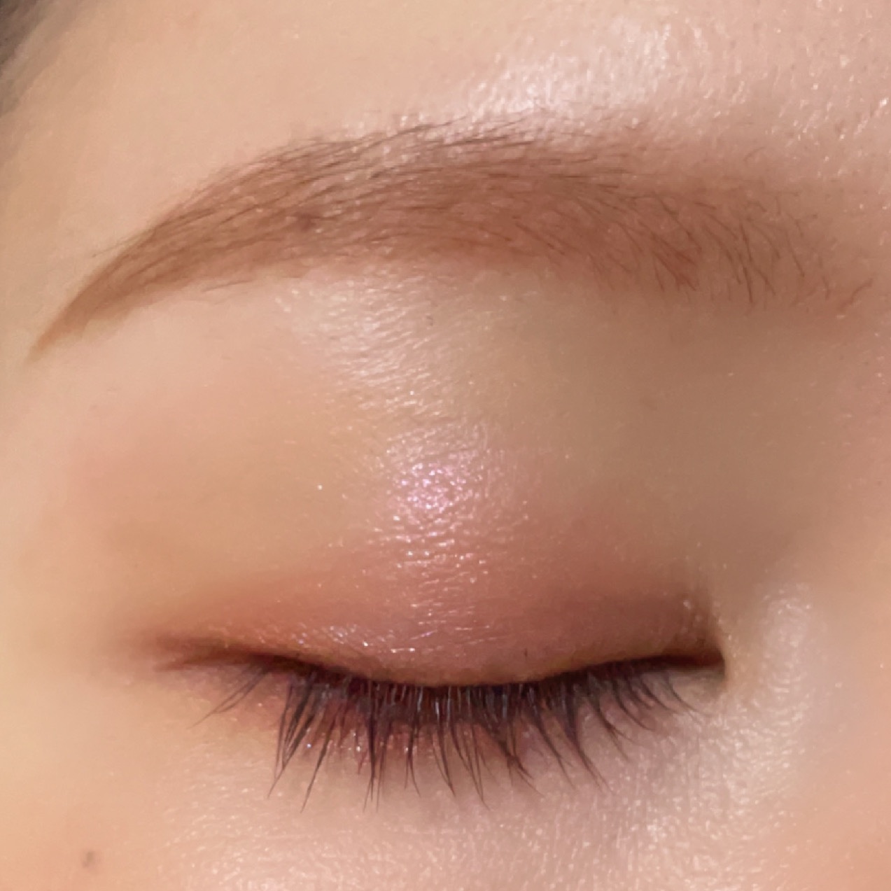 ルックアット マイアイ カフェ BR424/ETUDE/単色アイシャドウを使ったクチコミ（2枚目）