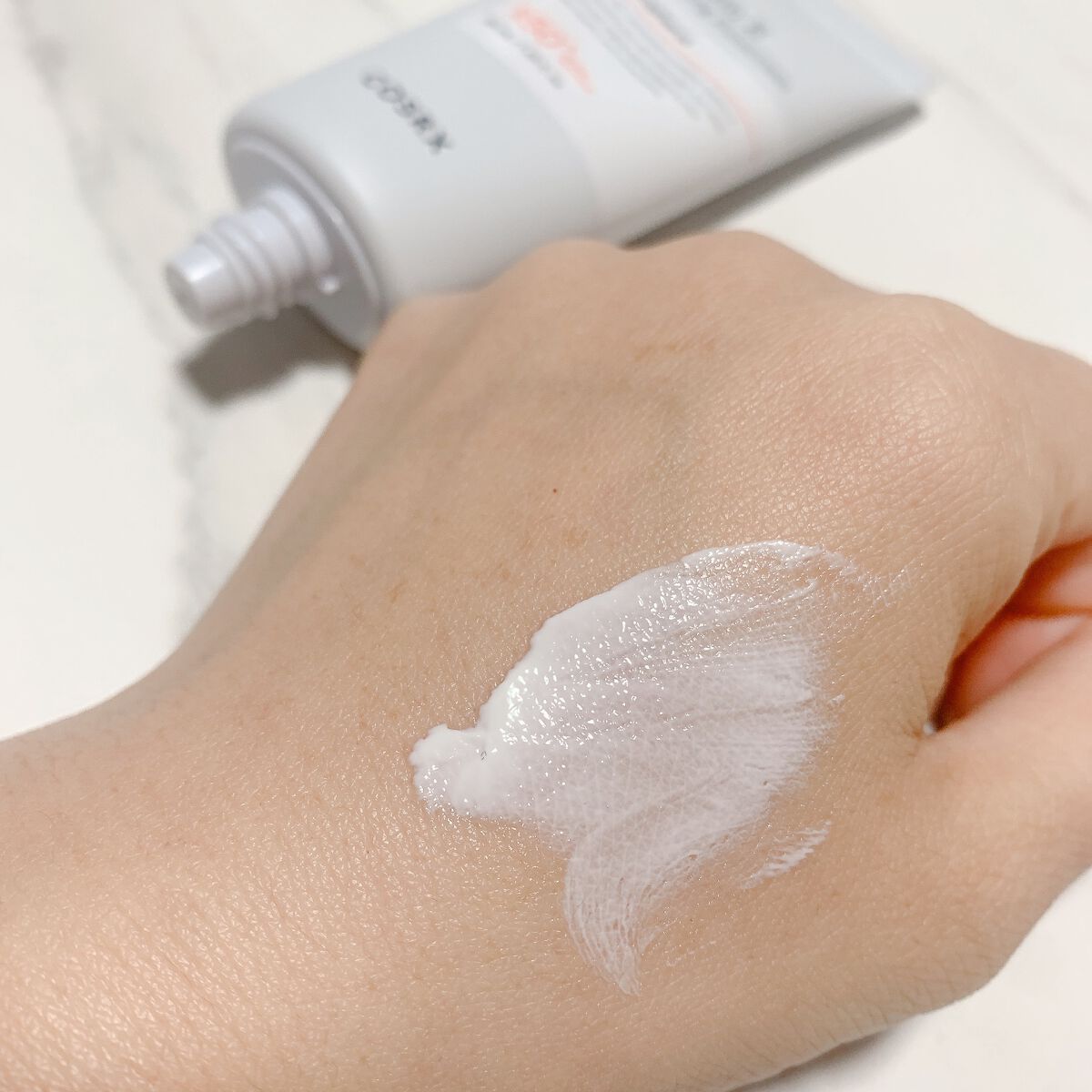 ビタミンEバイタライジングUVクリーム SFP50+/COSRX/日焼け止めクリームを使ったクチコミ(4枚目)