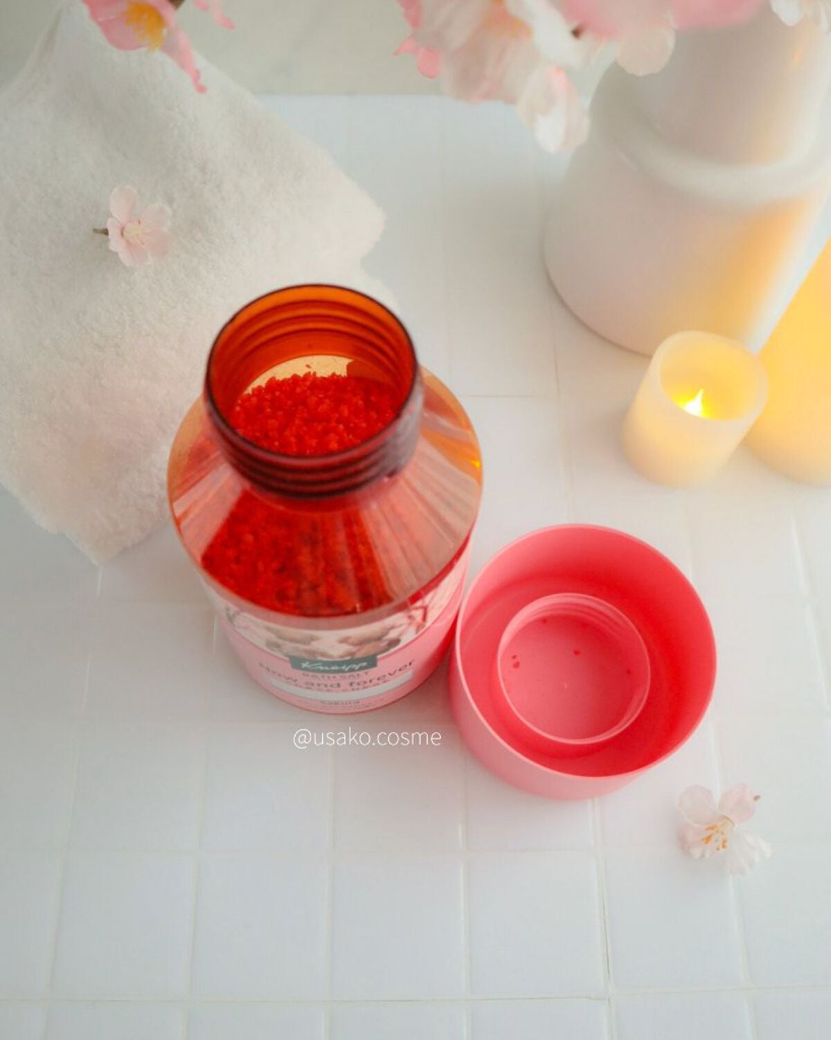 クナイプ バスソルト スミレの香り/クナイプ/無機塩系入浴剤を使ったクチコミ(3枚目)