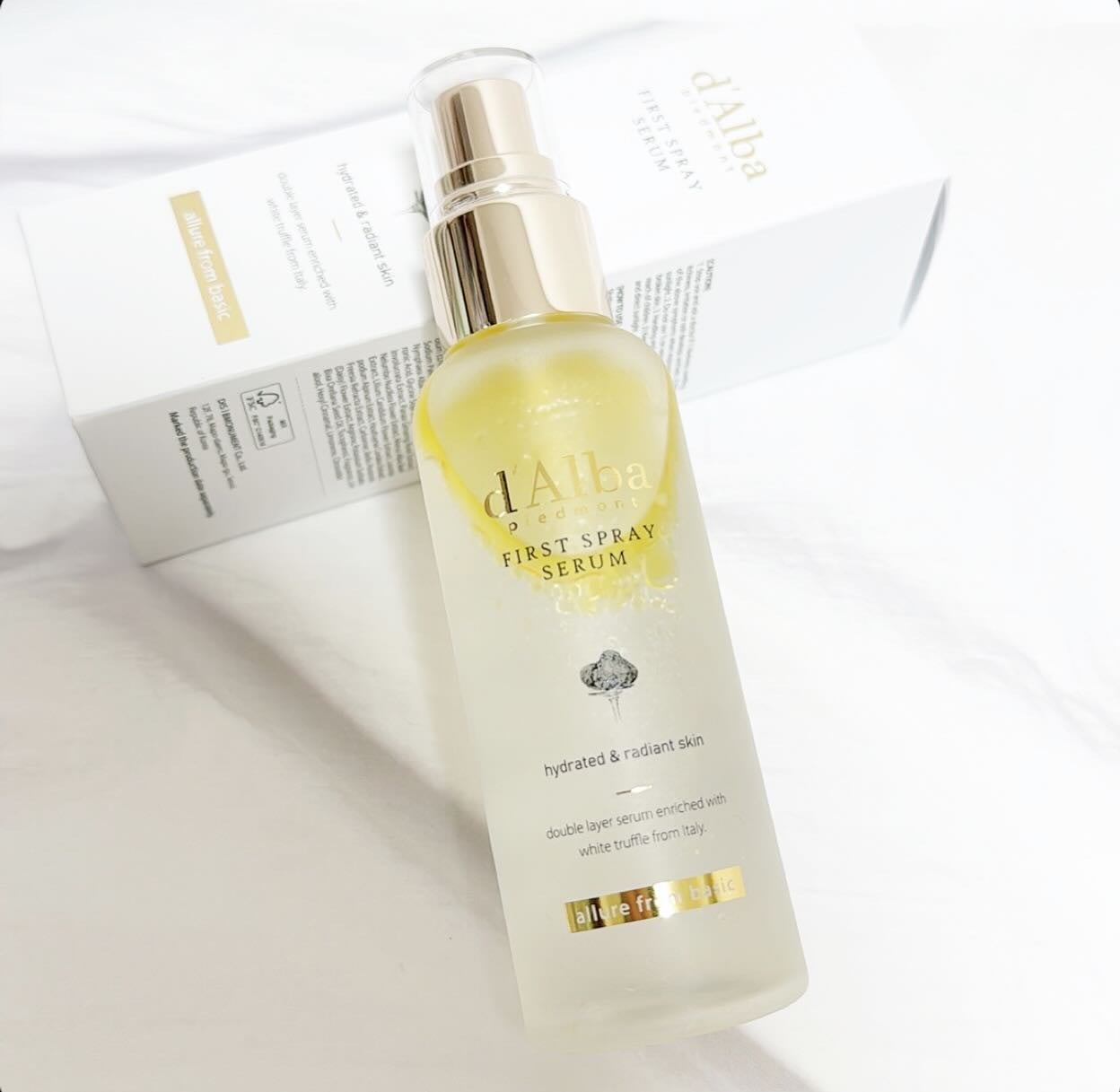 ダルバ ホワイトトリュフファーストスプレーセラム/ダルバ/ミスト状化粧水を使ったクチコミ(1枚目)