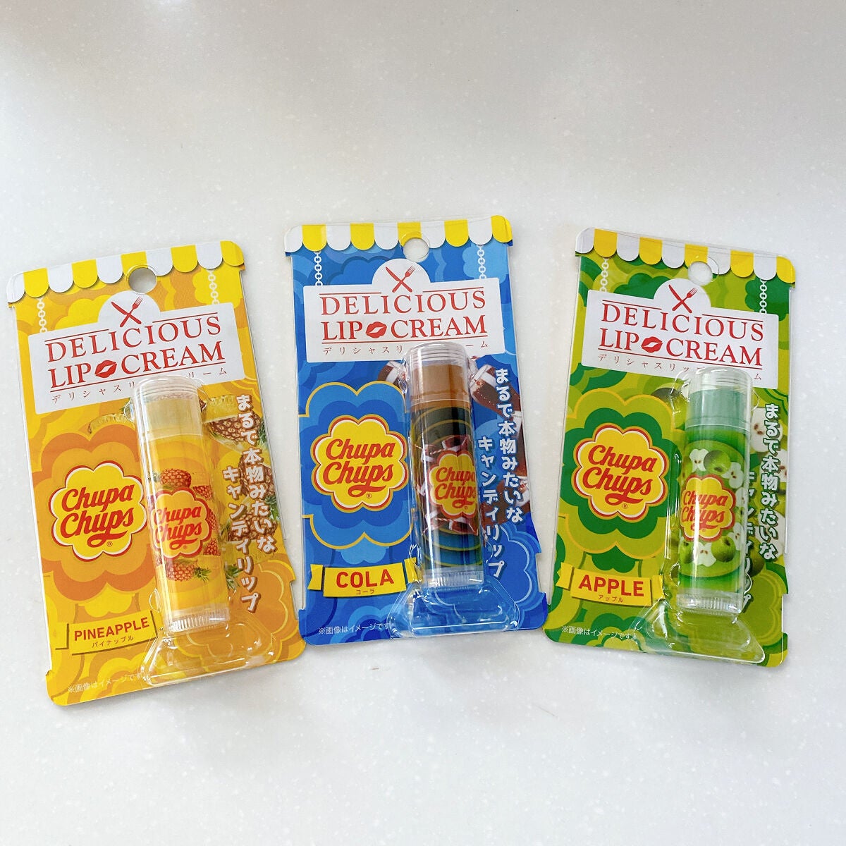 デリシャスリップクリーム Chupa Chups(チュッパチャプス)/デリシャスリップクリーム/リップクリームを使ったクチコミ(1枚目)