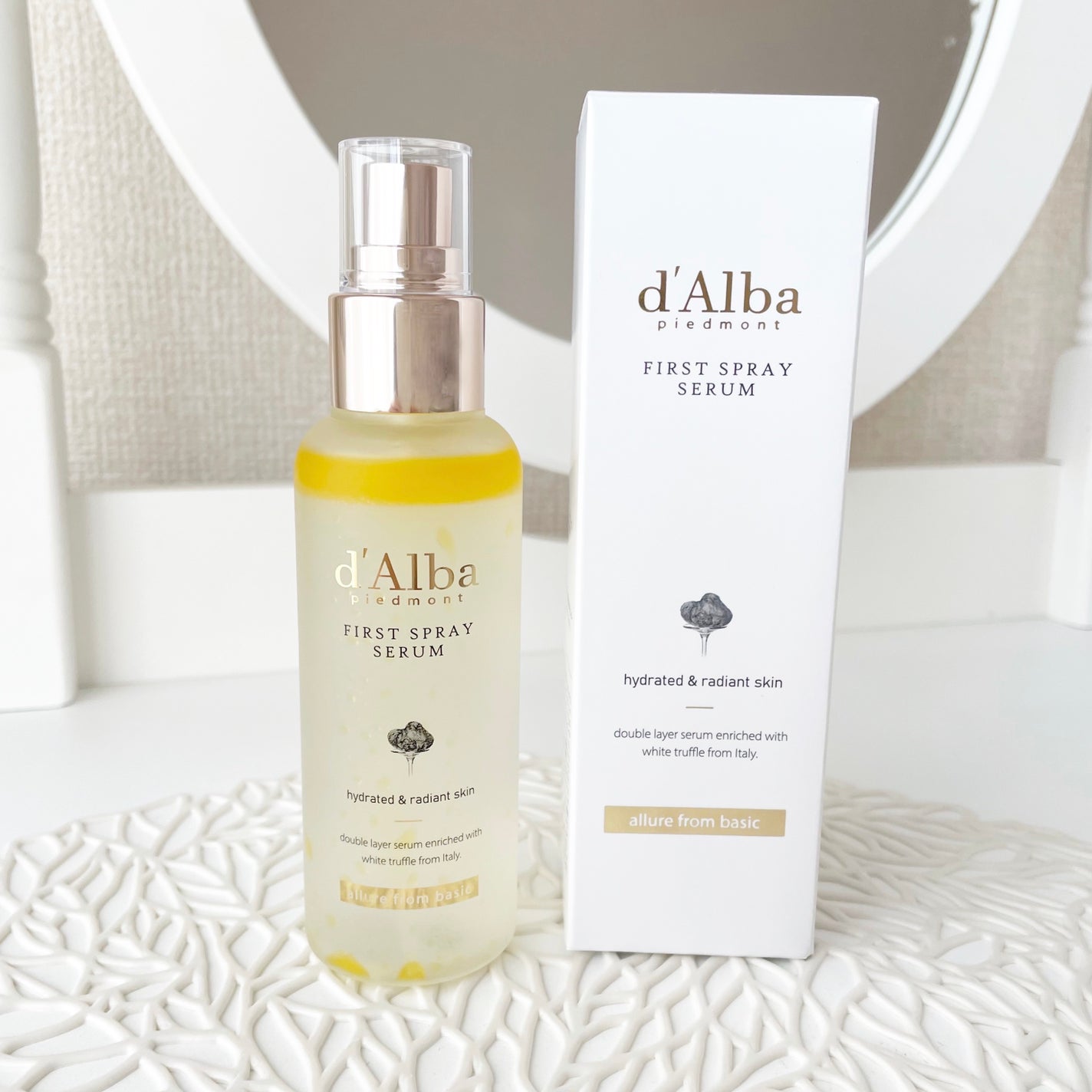 ダルバ ホワイトトリュフファーストスプレーセラム/ダルバ/ミスト状化粧水を使ったクチコミ(1枚目)