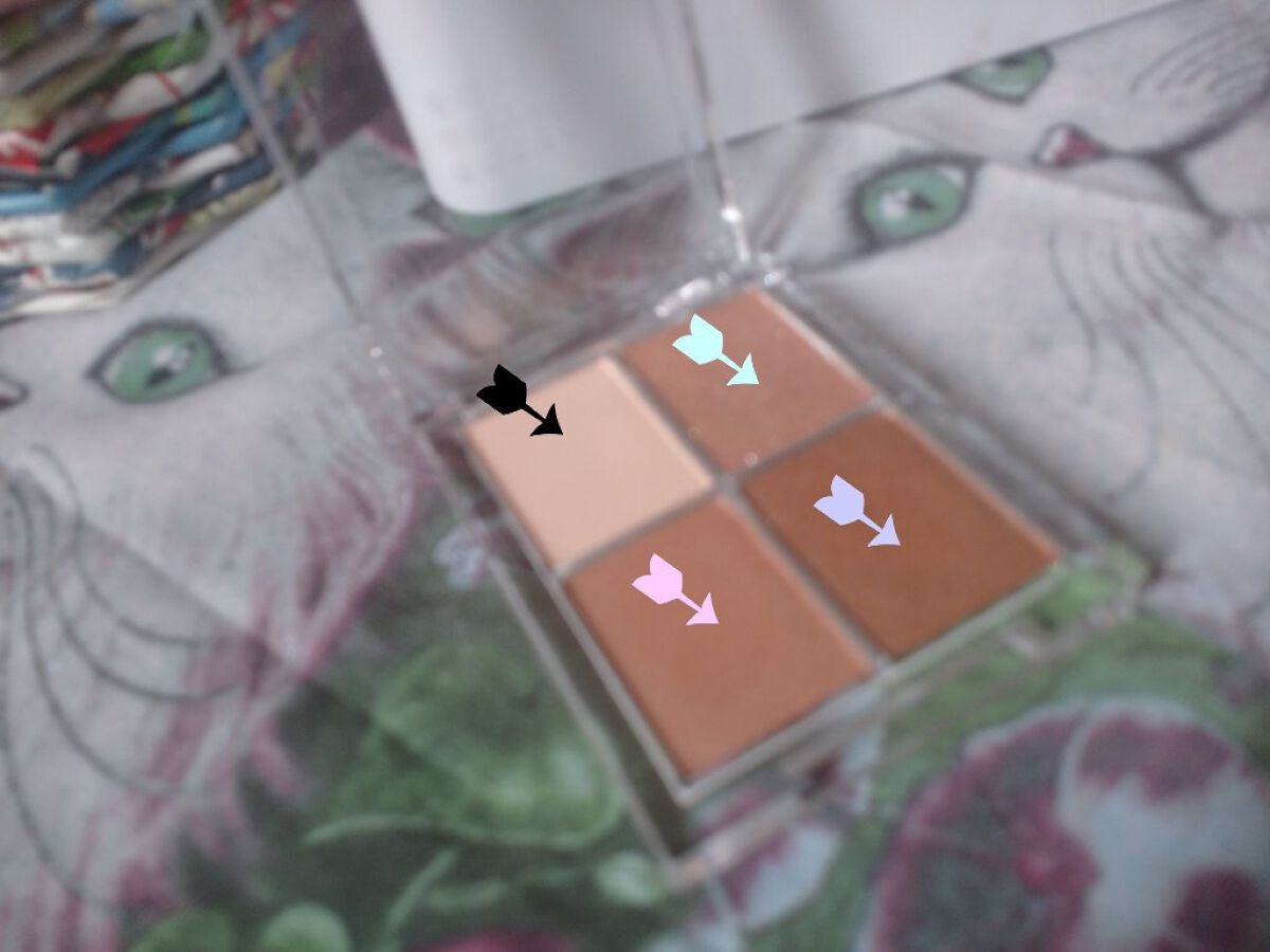 4色アイシャドウパレット/aZTK/アイシャドウパレットを使ったクチコミ(1枚目)