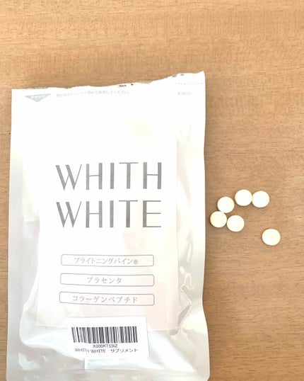 美白 サプリ/WHITH WHITE/美容サプリメントを使ったクチコミ(1枚目)