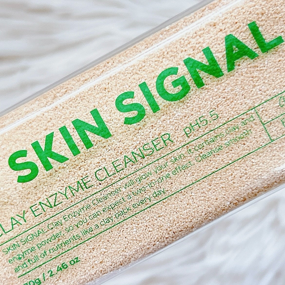 ピンククレイ酵素クレンザー/SKIN SIGNAL/洗顔パウダーを使ったクチコミ(3枚目)