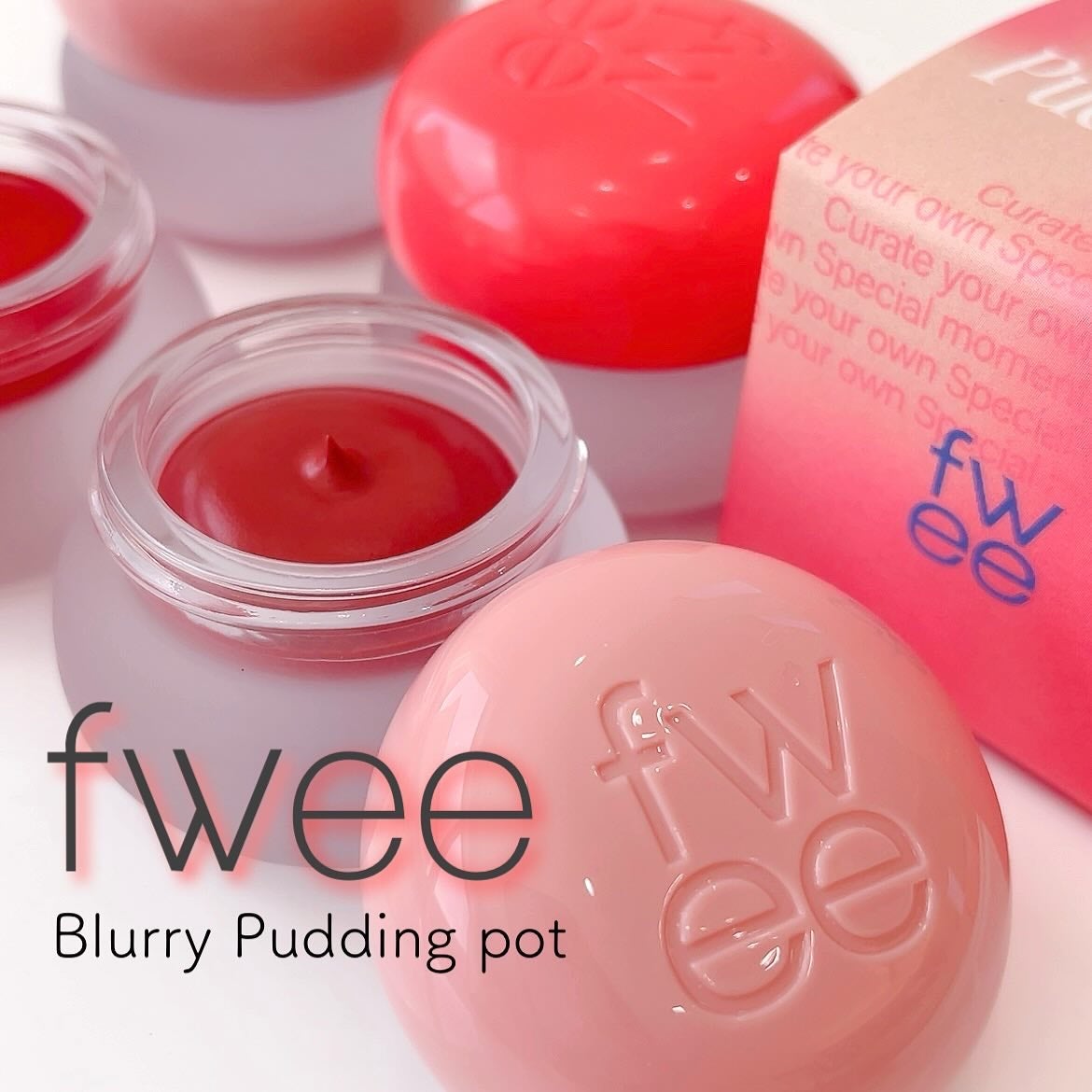 リップアンドチーク ブラーリープリンポット/fwee/口紅を使ったクチコミ(1枚目)