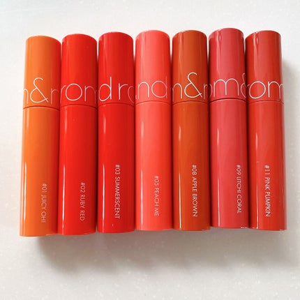 ジューシーラスティングティント/rom&nd/リップティントを使ったクチコミ(2枚目)