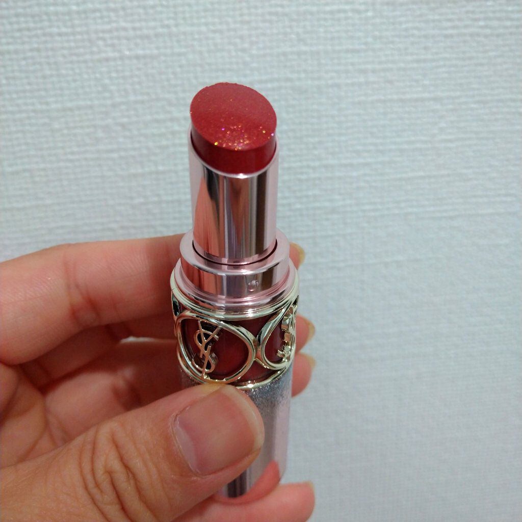 ルージュ ヴォリュプテ シャイン/YVES SAINT LAURENT BEAUTE/口紅を使ったクチコミ（3枚目）