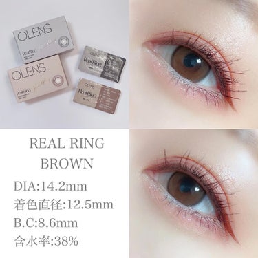 Real Ring 1Month グレー/OLENS/１ヶ月（１MONTH）カラコンを使ったクチコミ（2枚目）