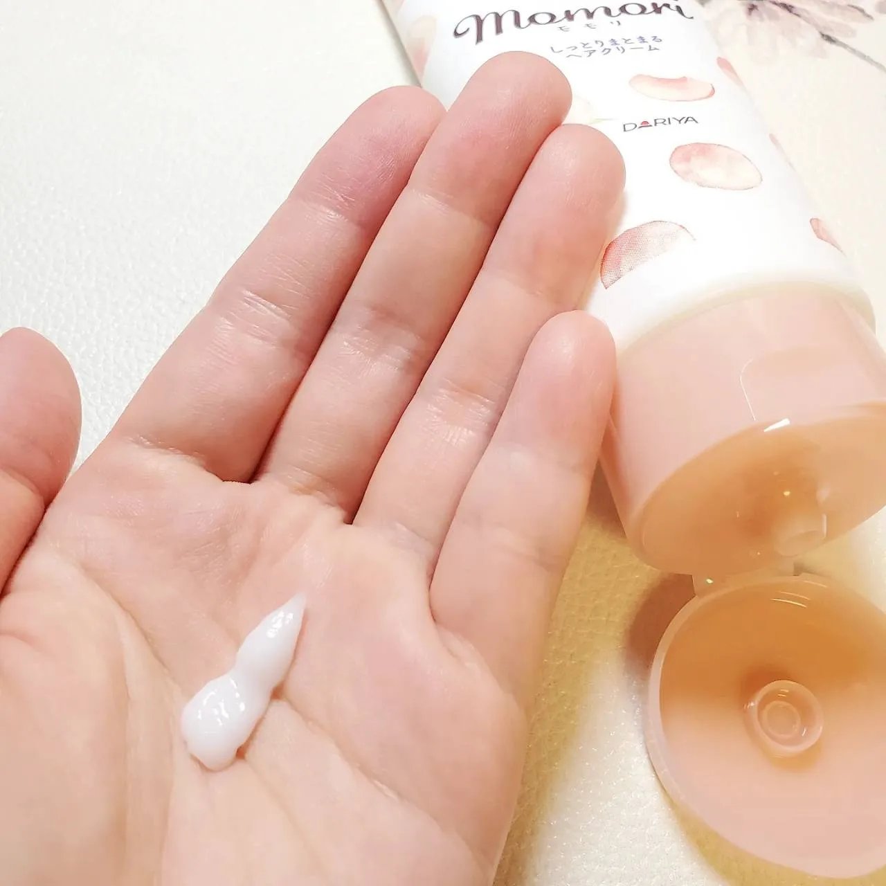 しっとりまとまるヘアクリーム /モモリ/ヘアミルクを使ったクチコミ（2枚目）