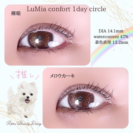 LuMia comfort 1day CIRCLE/LuMia/ワンデー(1DAY)カラコンを使ったクチコミ(3枚目)