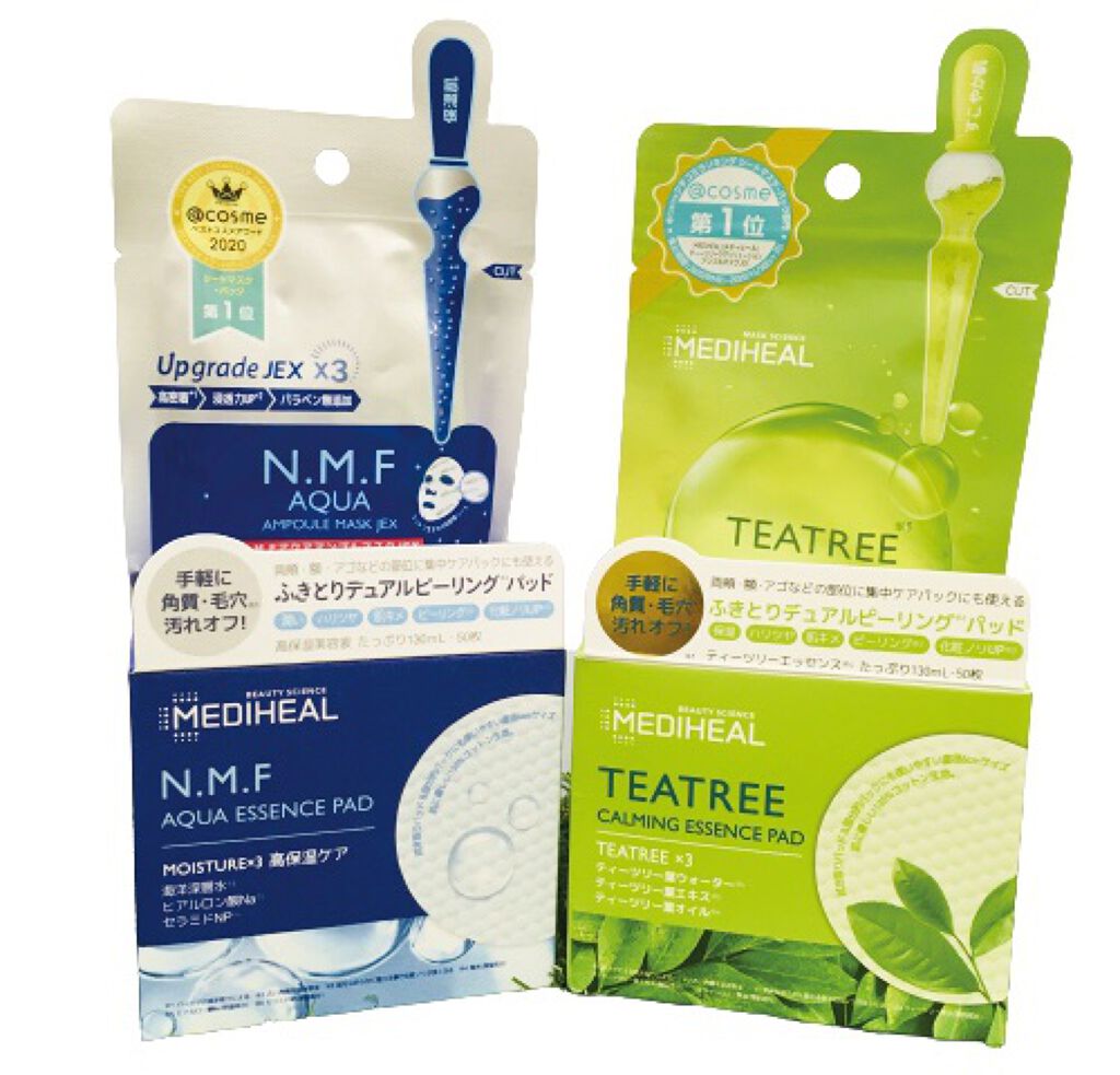 ティーツリーカーミングエッセンスパッド/MEDIHEAL/トナーパッドを使ったクチコミ(2枚目)