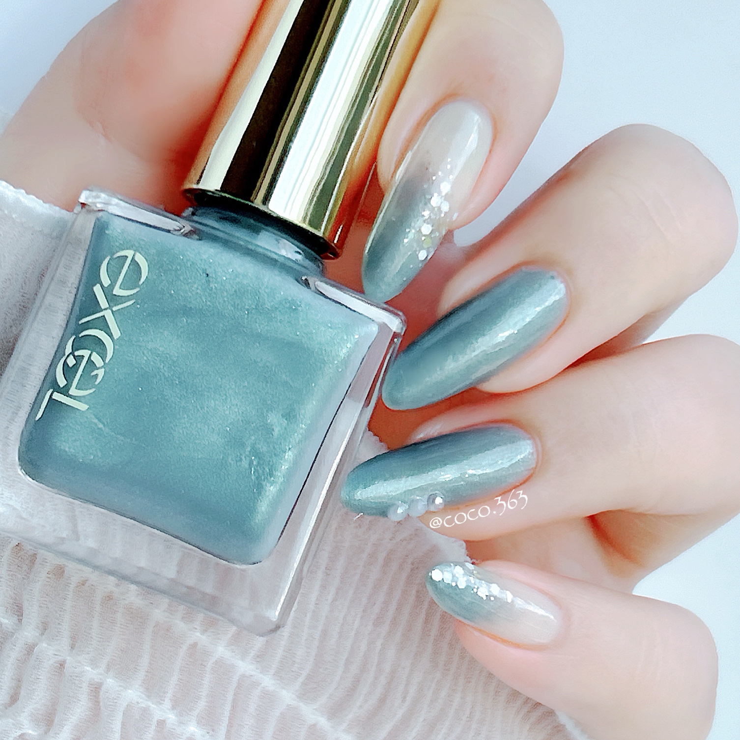 アイデイト グリッター １ ブルーグレー/IDATE/グリッターを使ったクチコミ（3枚目）