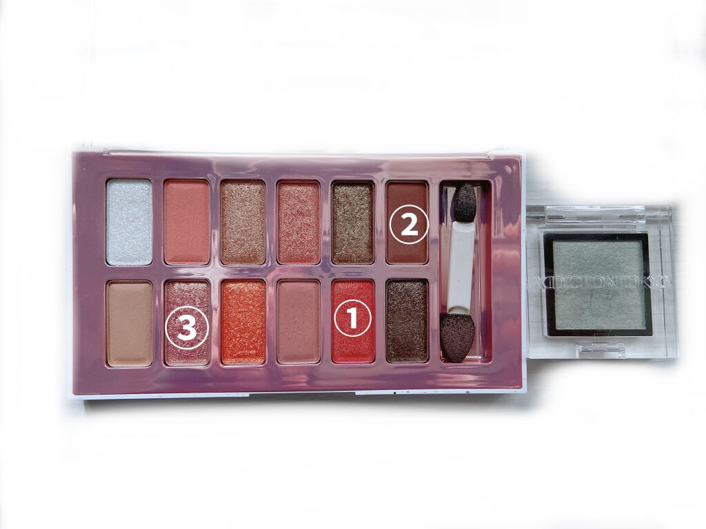 バレンタインボックス2 ピーチパレット/VAVI MELLO/アイシャドウパレットを使ったクチコミ（2枚目）