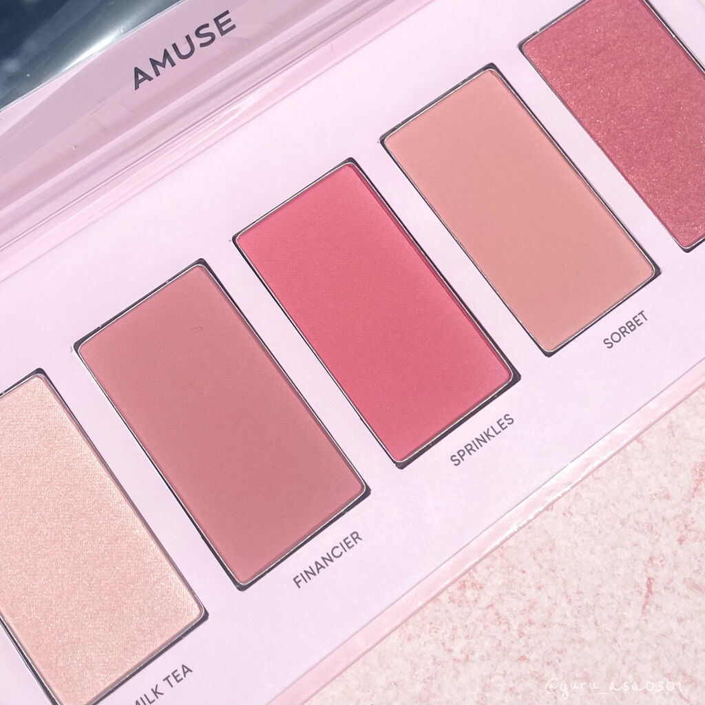 チークブーケパレット/AMUSE/パウダーチークを使ったクチコミ（2枚目）