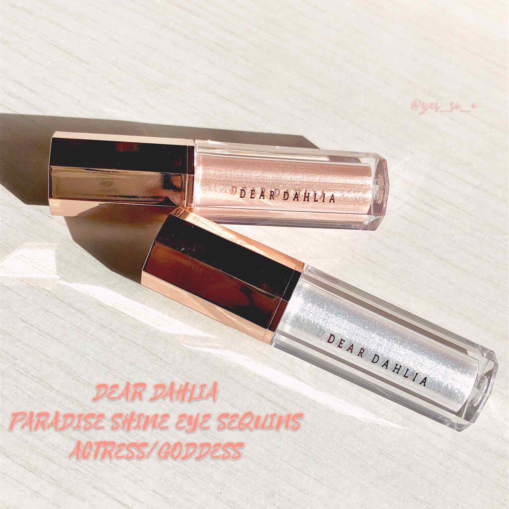 パラダイス シャイン アイ シークイン/DEAR DAHLIA/リキッドアイシャドウを使ったクチコミ(1枚目)