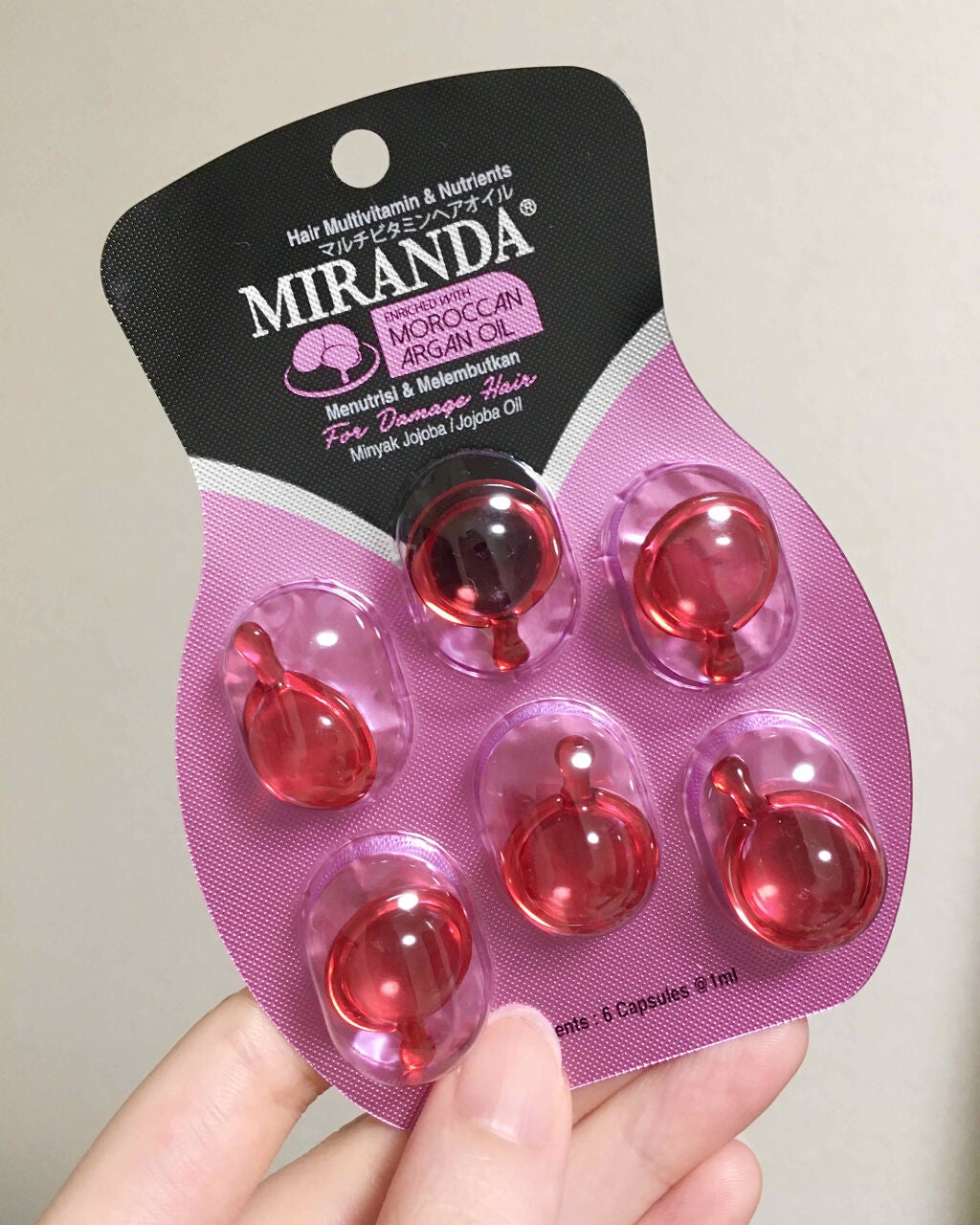 ヘアビタミン デイリーケアヘアオイル/MIRANDA/ヘアオイルを使ったクチコミ(1枚目)