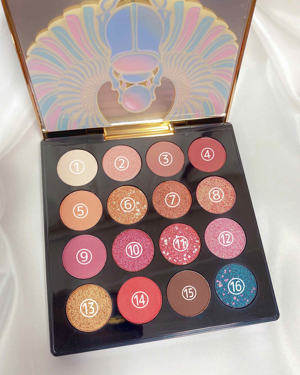 大英博物館 エジプトシリーズ アイシャドウパレット/ZEESEA/アイシャドウパレットを使ったクチコミ（2枚目）