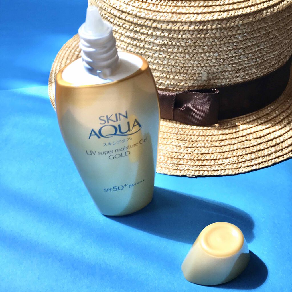 スーパーモイスチャージェルゴールド/スキンアクア/日焼け止めジェルを使ったクチコミ（2枚目）