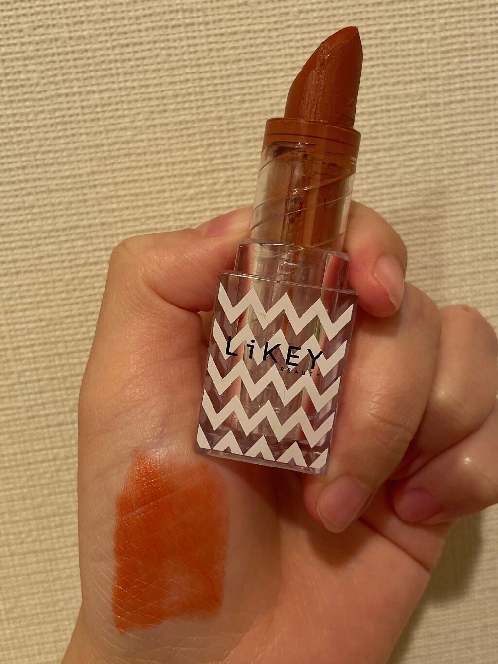 スムースフィットリップスティック/LiKEY BEAUTY/口紅を使ったクチコミ(1枚目)