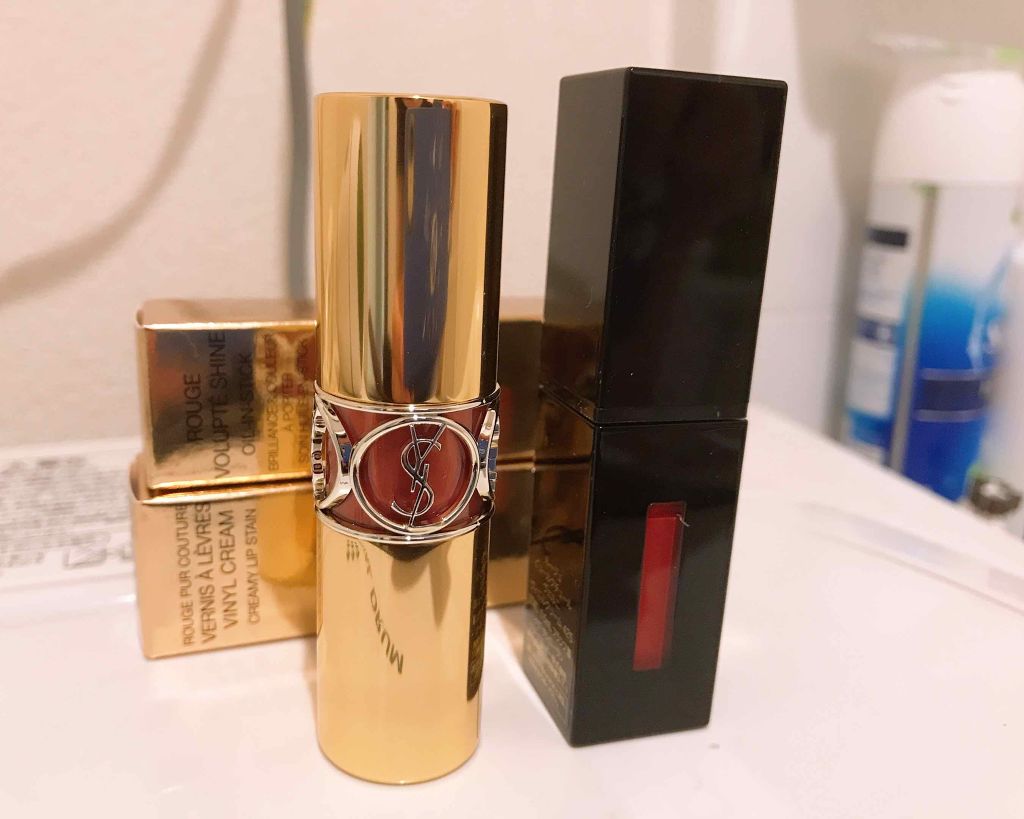 ルージュ ピュールクチュール ヴェルニ ヴィニルクリーム/YVES SAINT LAURENT BEAUTE/口紅を使ったクチコミ（1枚目）