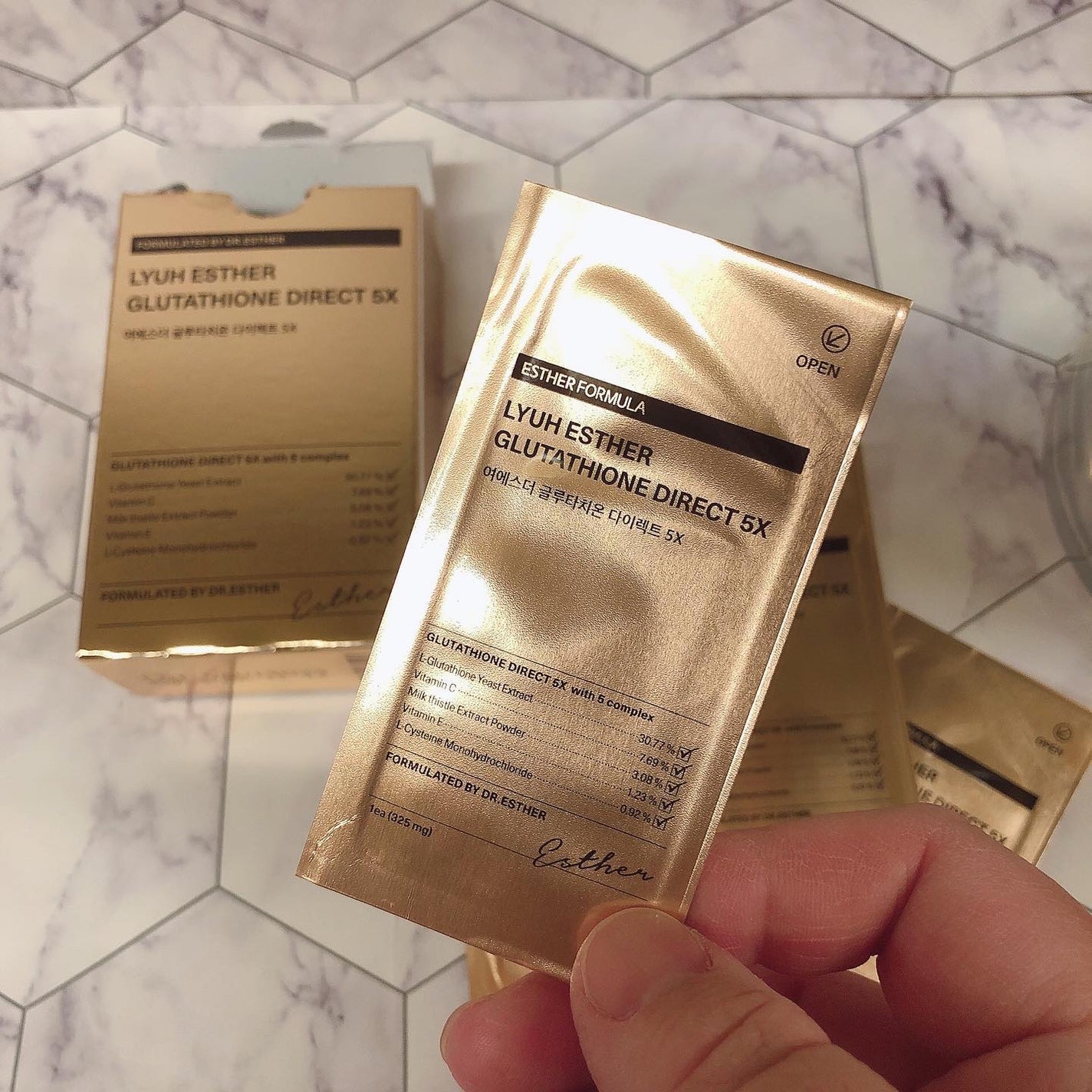 ヨエスターグルタチオンダイレクト5X/ESTHER FORMULA/美容サプリメントを使ったクチコミ(2枚目)