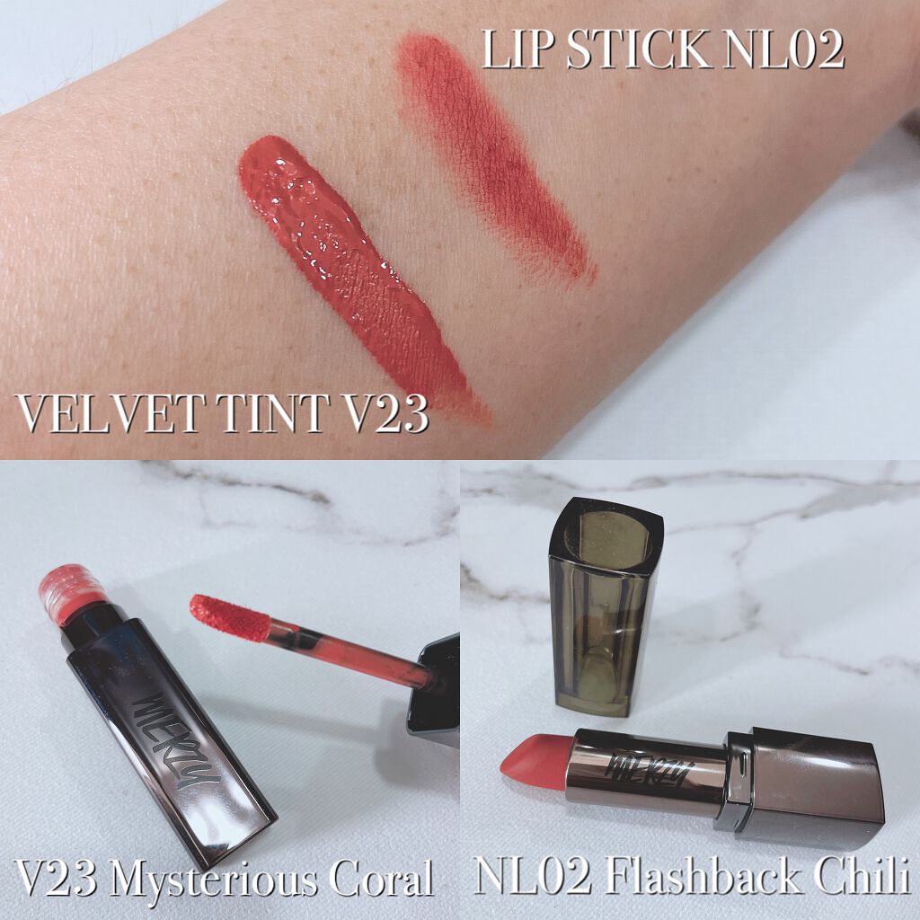 ノワール イン ザ リップスティック/MERZY/口紅を使ったクチコミ（2枚目）