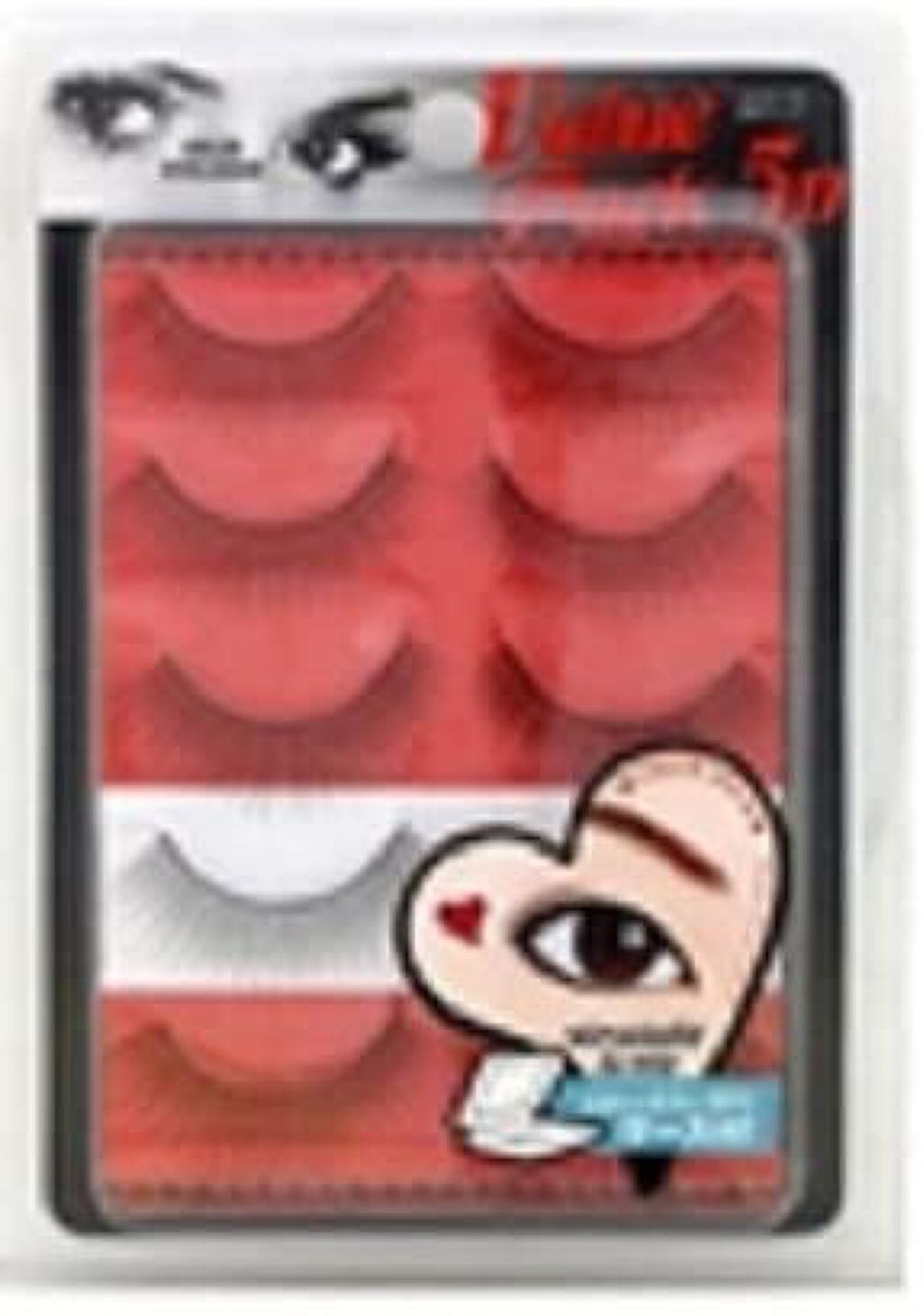 つけまつ毛5P得用パック ストレートロング5P