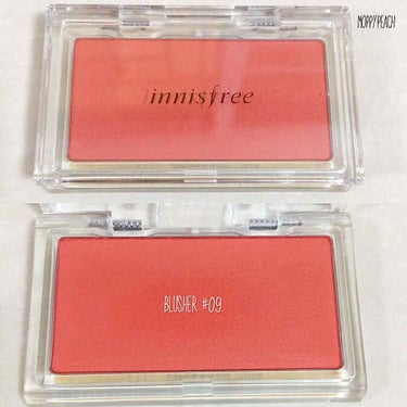 Innisfree (My palette) my blusher
No. 09

Orange and red pink tone for SUMMER 🌺🌈🌻🌞
With glitter✨

GOO