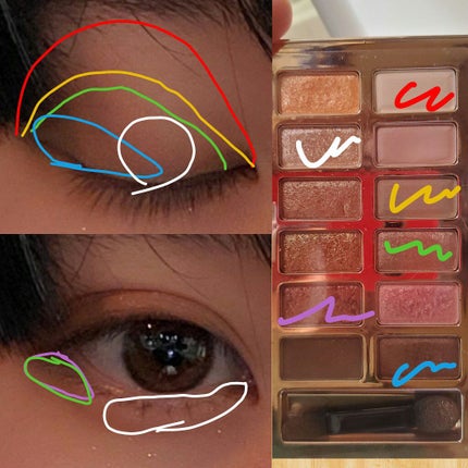 バレンタインボックス/VAVI MELLO/アイシャドウパレットを使ったクチコミ(2枚目)