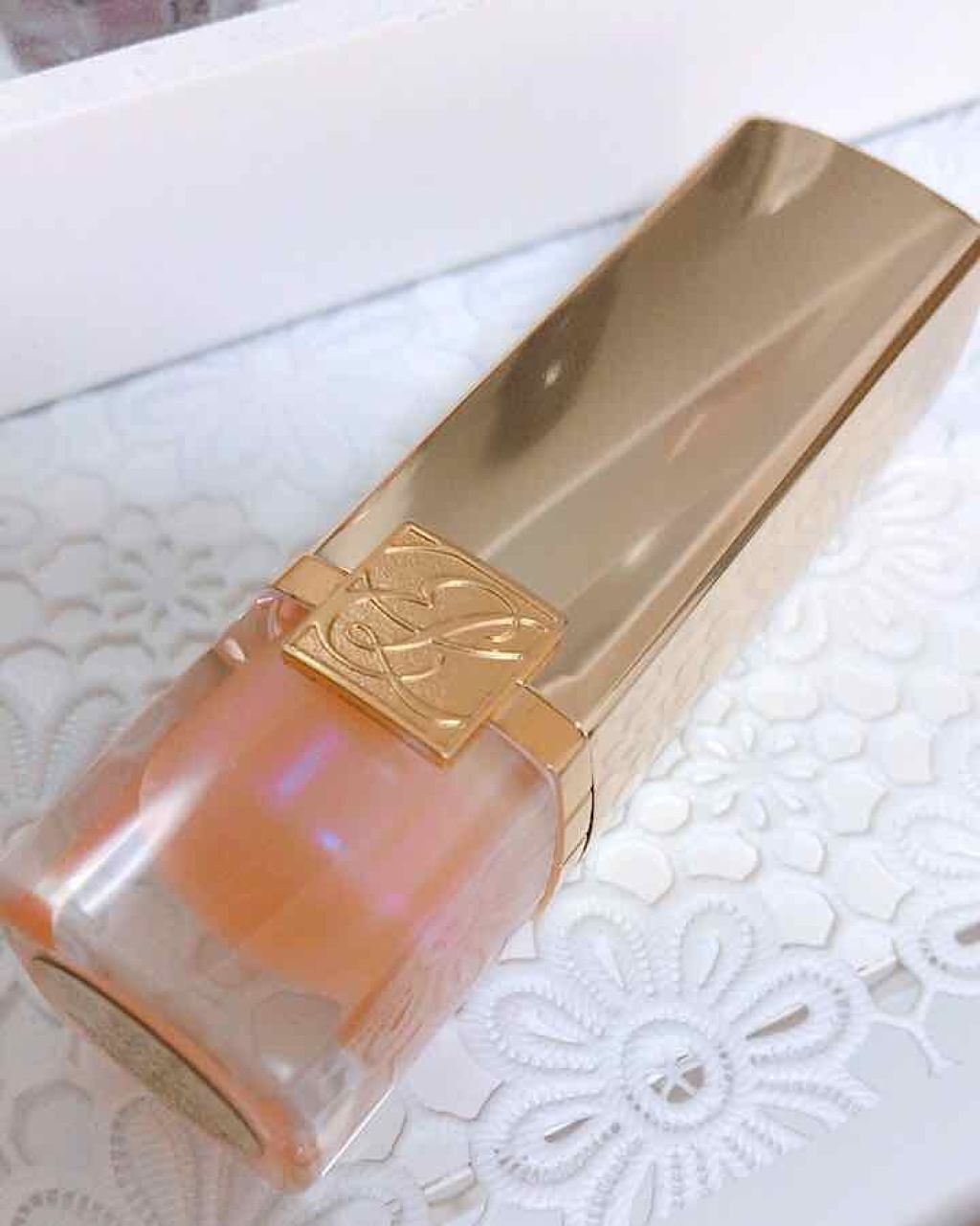 ピュア カラー クリスタル シアー リップスティック/ESTEE LAUDER/口紅を使ったクチコミ（1枚目）