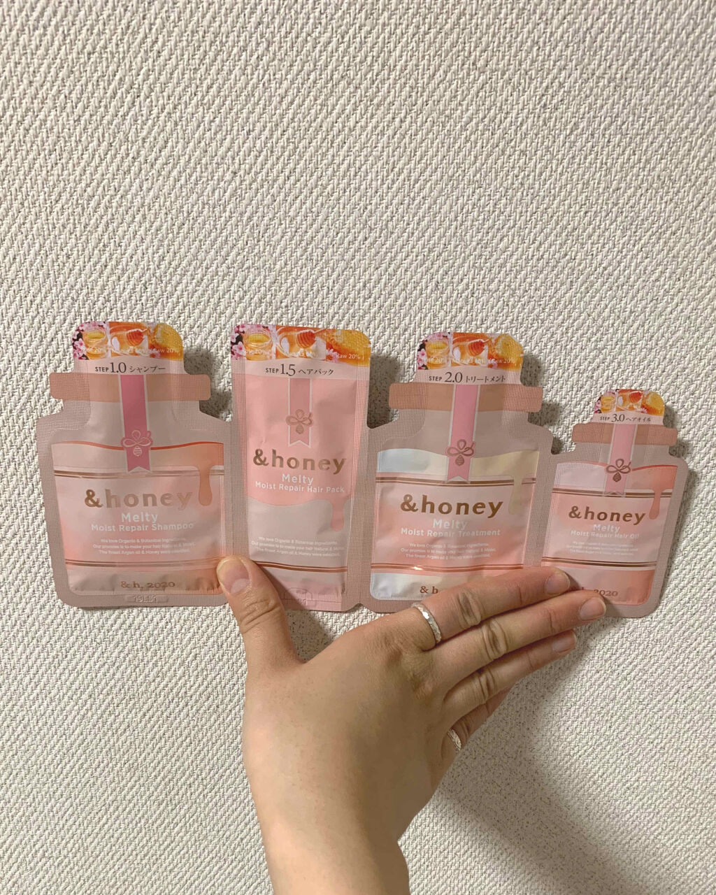 &honey Melty モイストリペア シャンプー1.0／モイストリペア ヘアトリートメント2.0/&honey/市販シャンプーを使ったクチコミ（1枚目）