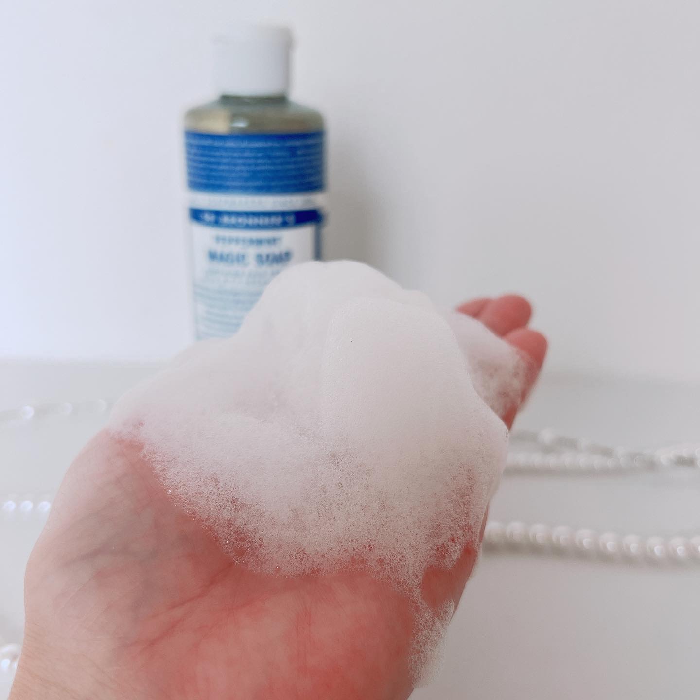 マジックソープ ペパーミント 237ml/ドクターブロナー/ボディソープを使ったクチコミ（3枚目）