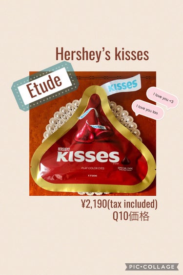 .
Eyeshadow👀
.
◻︎etude
Hershey’s kisses 🍫🍫
.
こちら今年も買っちゃいました！
Hershey’s とのコラボアイシャドウ（♡）
毎年色味がかわいくて...こと