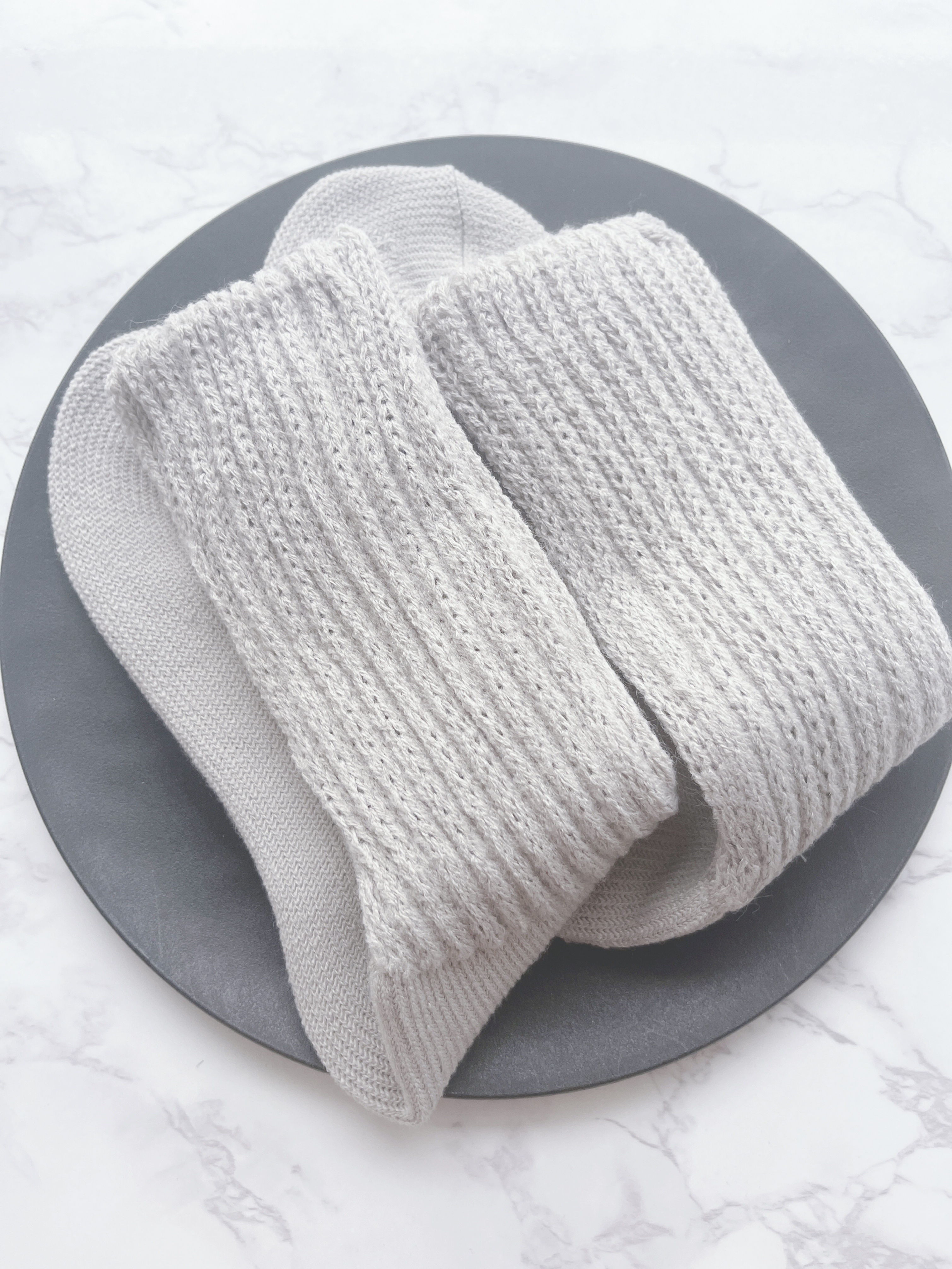 起毛であったかルームソックス ミドル丈/&ONDO/暖かい靴下を使ったクチコミ（2枚目）